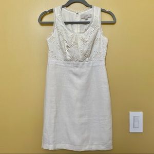 AnnTaylor LOFT Off-White Sleeveless Dress Size: 00P New with tags